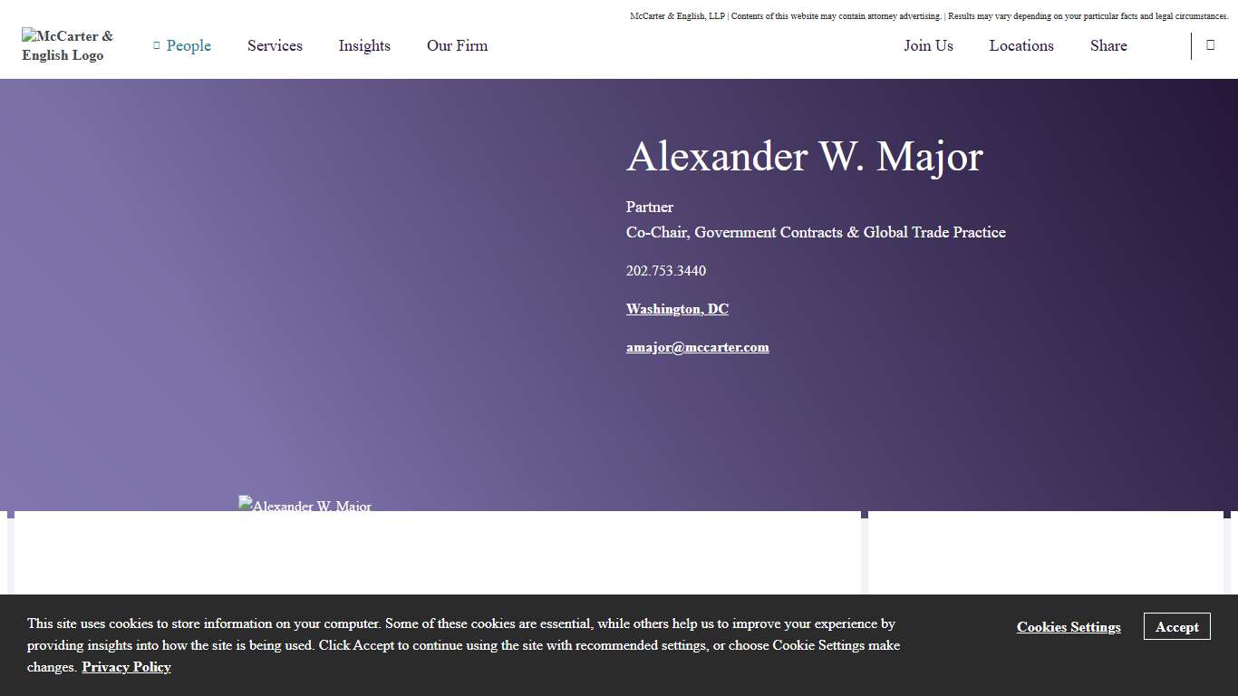 Alexander W. Major | McCarter & English, LLP