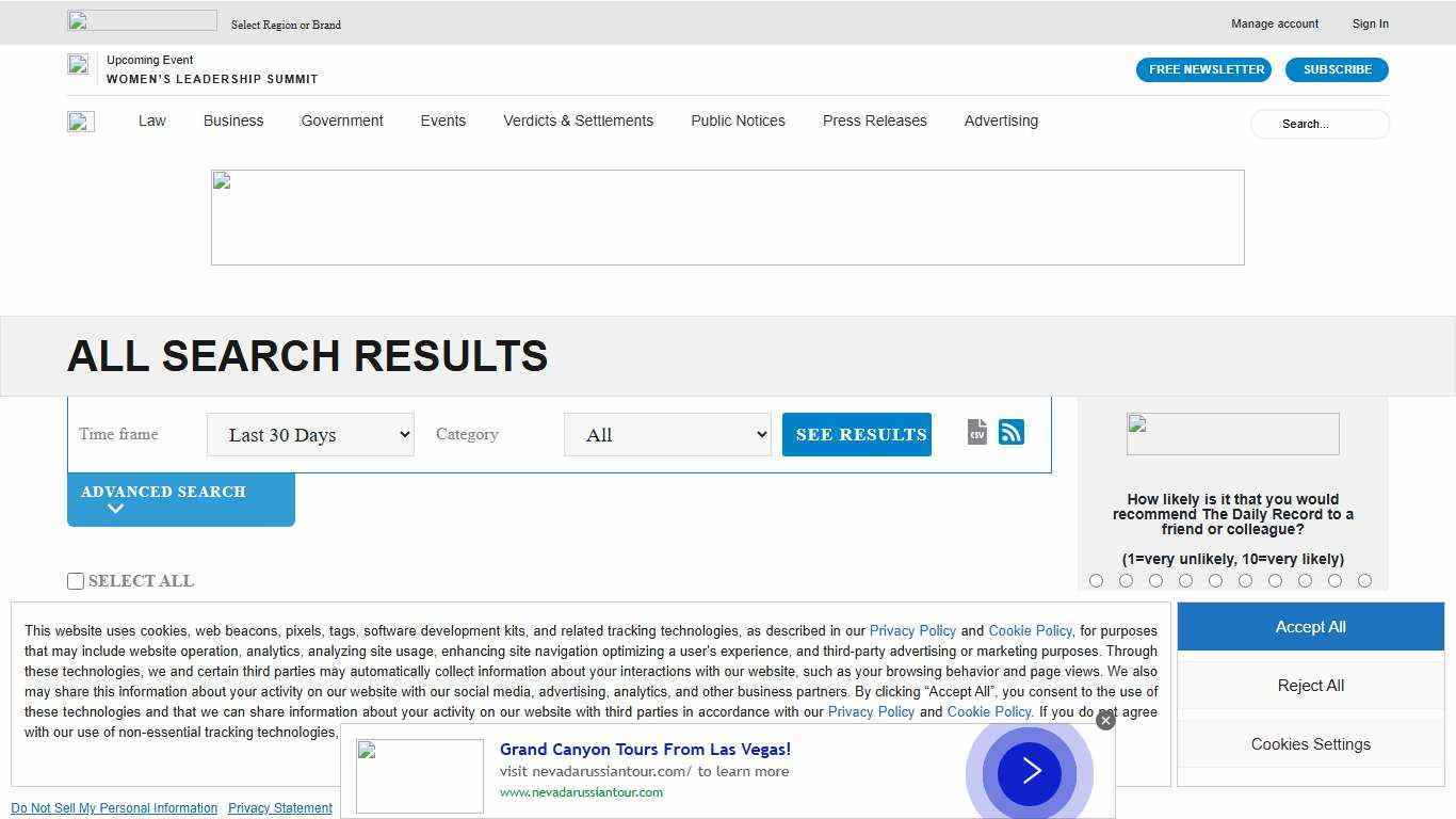 Public Notice Search Results - Maryland Daily Record