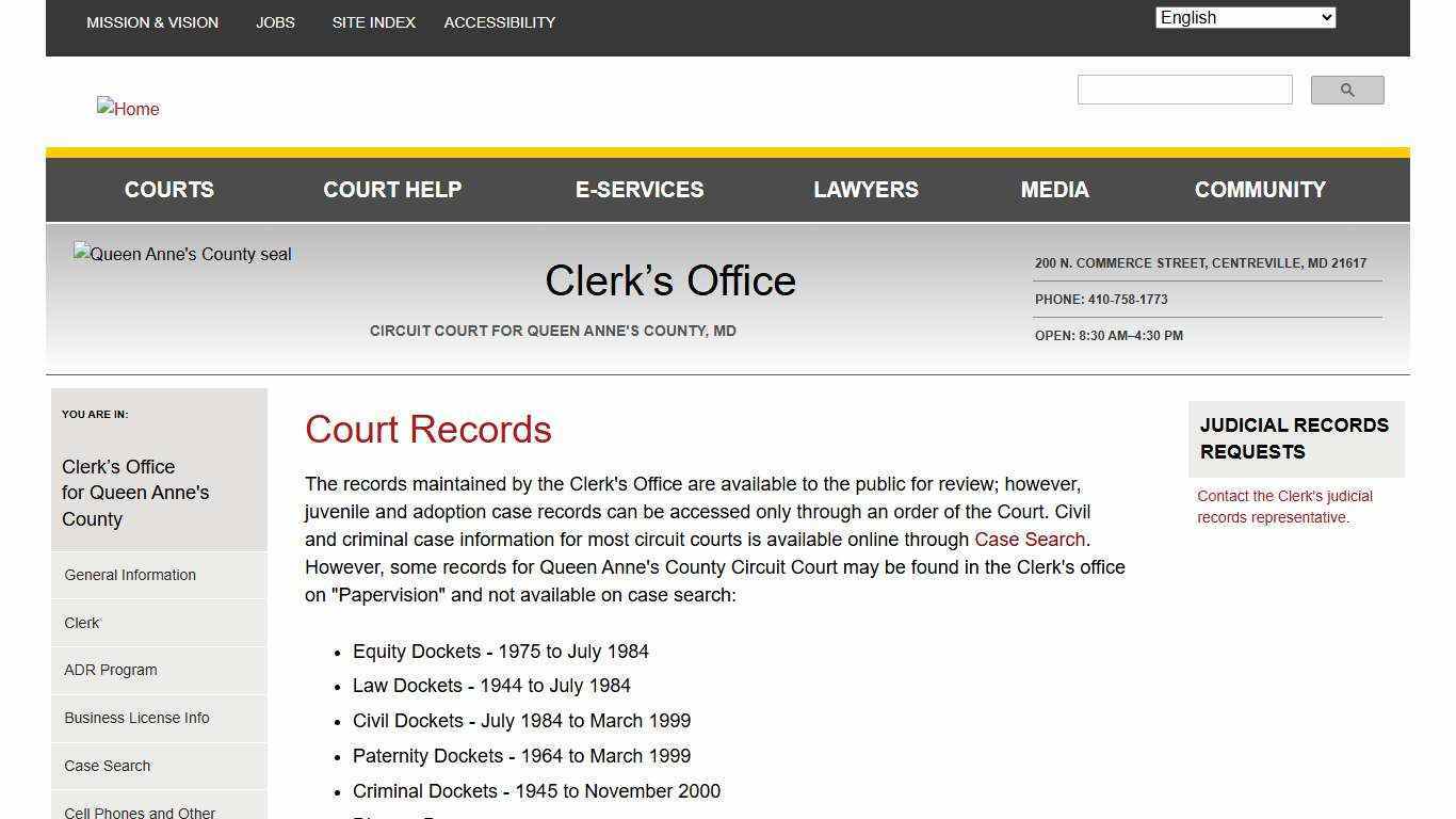 Court Records | Maryland Courts